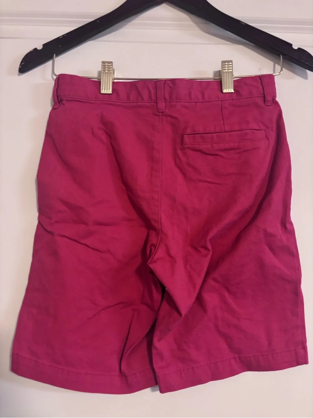 Old Navy Boys Red Flat-Front Cotton Shorts